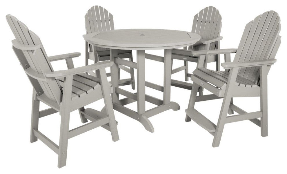 Hamilton 5-Piece Round Counter-Height Dining Set, Harbor Gray