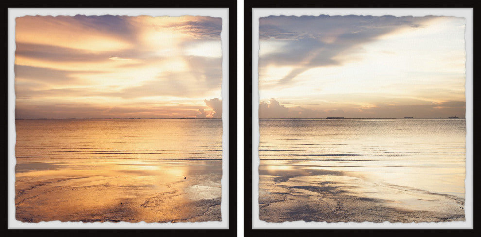 Follow the Sun Diptych, Set of 2, 32x32 Panels