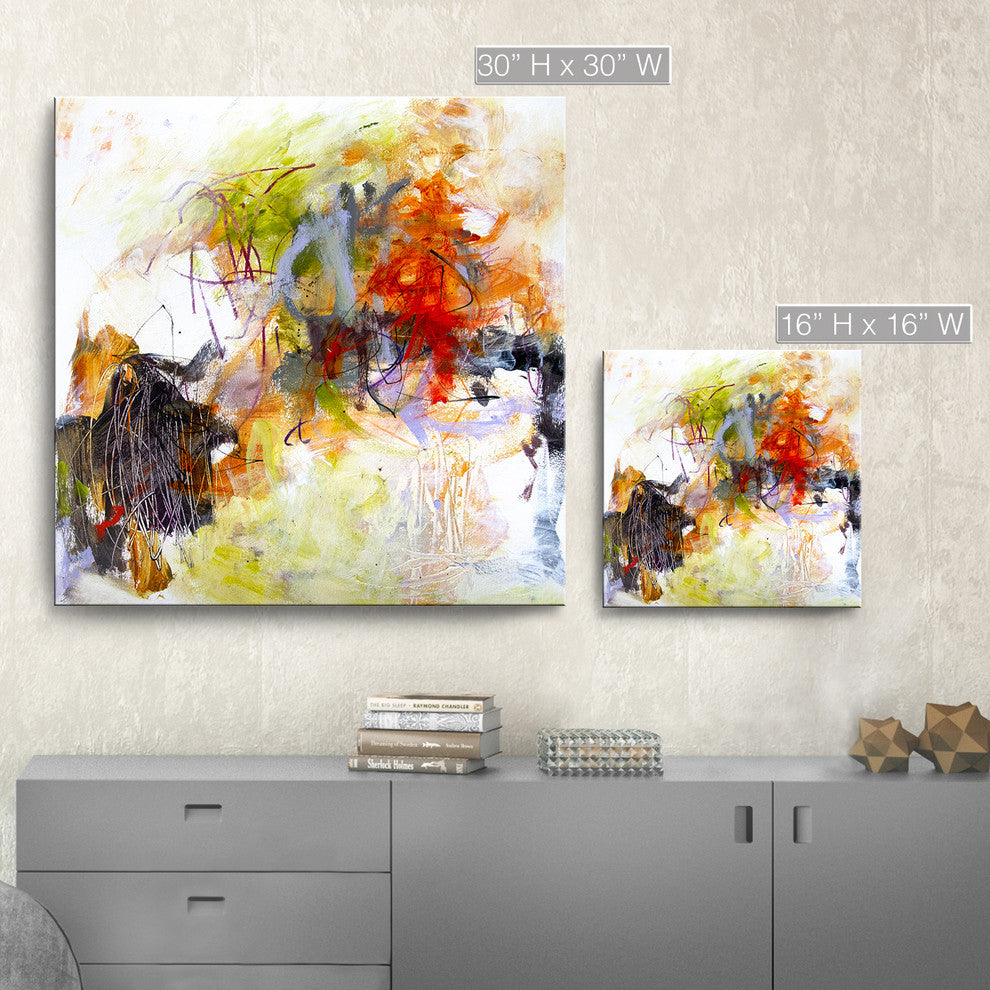 Ready2HangArt 'Snazzy Pants' Abstract Canvas Wall Art