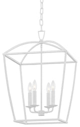 Bryant 4-Light Medium Pendant White Plaster Finish