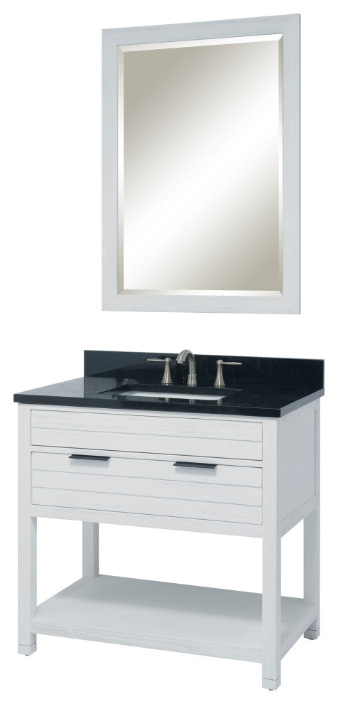 Le Bath by Sunny Wood - Kasey Series - 36" 1 Drawer Vanity with Open Shelf