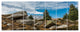 Tien Shan Mountains in Almaty, Landscape Canvas Art Print, 83"x32", 7 Panels