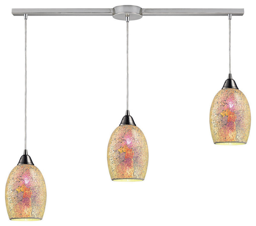 Avalon 3-Light Pendant, Satin Nickel