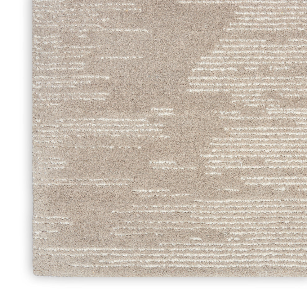 Michael Amini Ma30 Star 4' x 6' Taupe/Ivory Modern Indoor Area Rug
