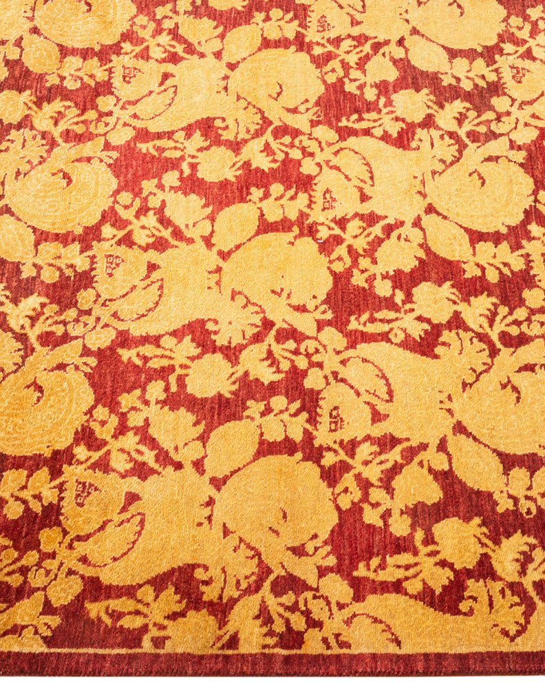 Mogul, One-of-a-Kind Hand-Knotted Area Rug Red, 2' 9" x 10' 0"