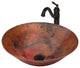 Catalonia Copper Vessel Sink and Faucet Set, Oil Rubbed Bronze
