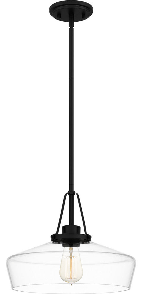 Quoizel QP5584MBK 1-Light Pendant, Haven