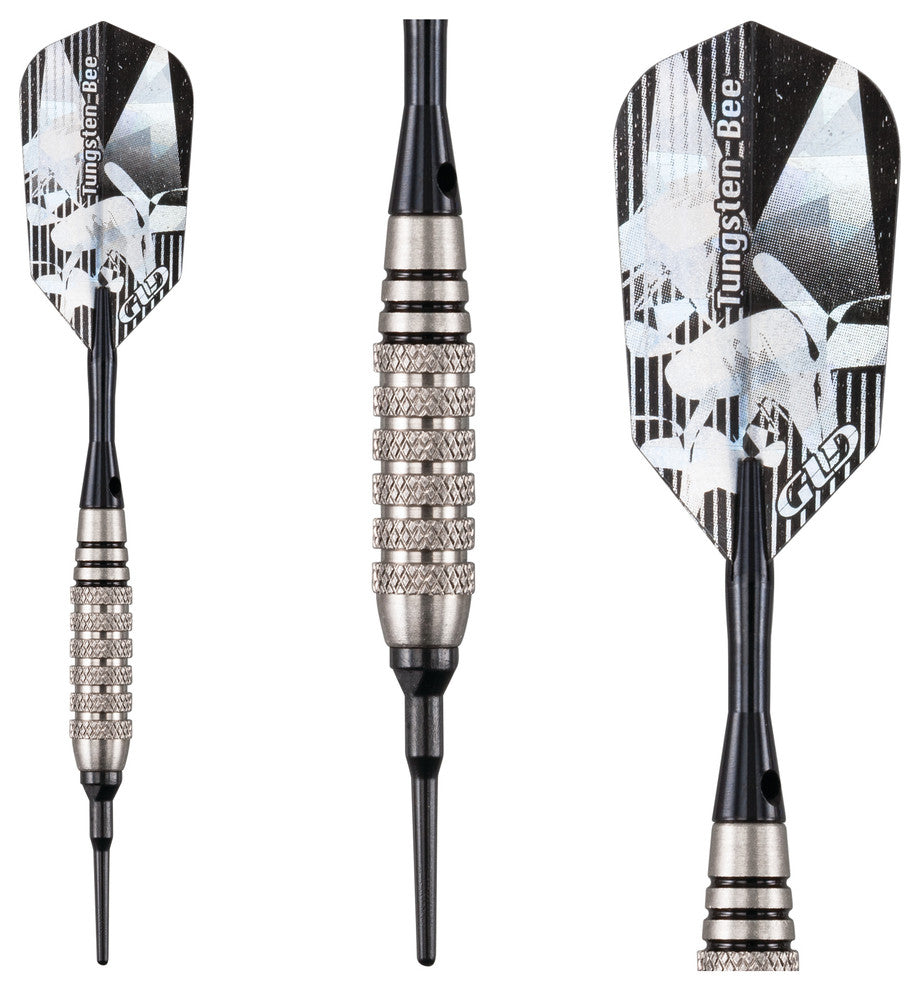 Tungsten Bee Soft Tip Darts, Knurled Barrel, 18 Grams