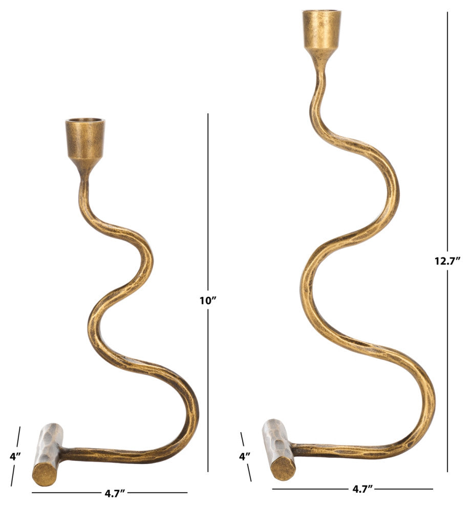 Safavieh Zobi Candlestick, Set of 2, Gold