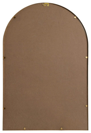 Elegant Decor Metal Frame Arch Mirror 24X36" in Brass