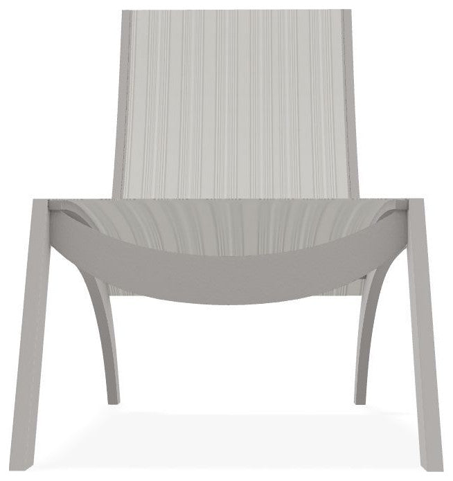 Dune Sling Stackable Outdoor Hydro-Lounge Chaise, Harbor/Warm Gray