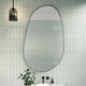 Starla 36 in. x 59 in. Pebble Mirror, Black