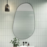 Starla 36 in. x 59 in. Pebble Mirror, Black