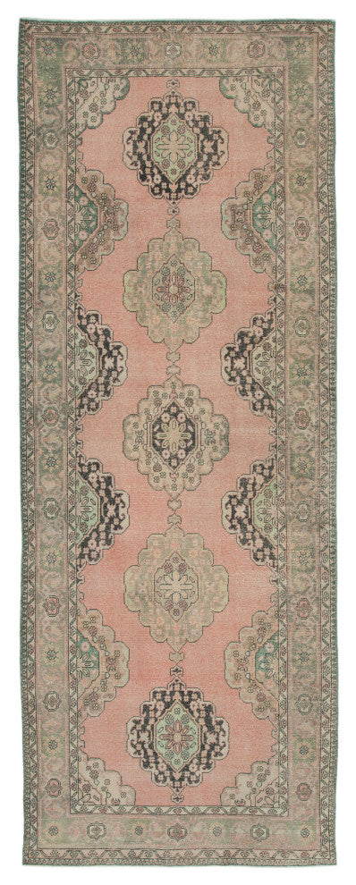 Rug N Carpet - Handwoven Oriental 4' 7" x 12' 8" Antique Runner Rug