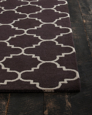 Davin Contemporary Area Rug, Brown and White, 7'x10'