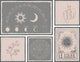 Sun and Moon Connection Pentaptych, 5-Piece Set