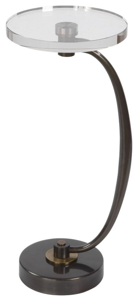 Uttermost Waveney Bronze Drink Table