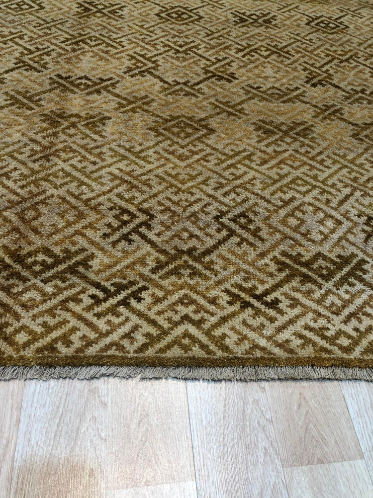 Brown Transitional All Over Ningxia Area Rug