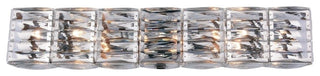 Cuvette Collection 8-Light Chrome Finish Wall Sconce, Vanity