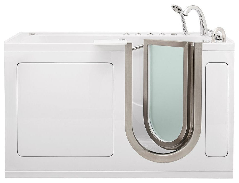Ella Ultimate 30"x60" Acrylic Triple Massage Walk-In-Bathtub,Fast Fill Faucet