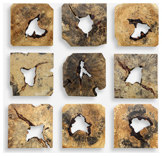 Uttermost Bahati Wood Wall Decor, Natural, S/9