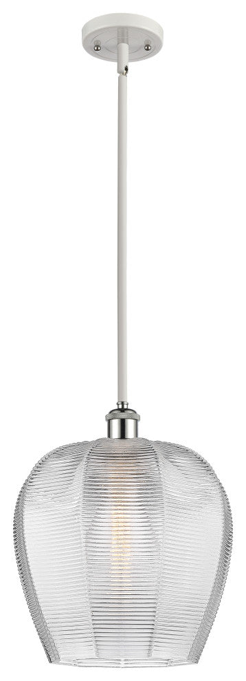Innovations 516-1S-WPC-G462-12-LED 1-Light Mini Pendant, White, Polished Chrome