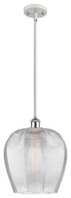 Innovations 516-1S-WPC-G462-12-LED 1-Light Mini Pendant, White, Polished Chrome