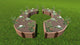 Classic Sienna 'Walk-Through Colosseum 14'x16'x16.5" Raised Garden Bed, 2"