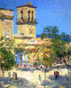 Frederick Childe Hassam Street of the Great Captain- Cordoba Gallery Wrap Canvas