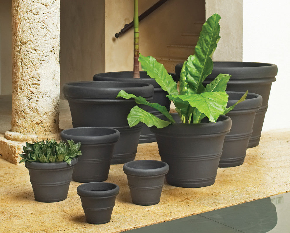 Brunello Planter, Weathered Concrete, 31"