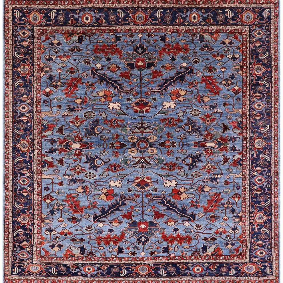 Ahgly Company Indoor Square Mid-Century Modern Area Rugs, 3' Square