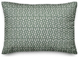 Green Triangle Pattern 14x20 Indoor/Outdoor Pillow