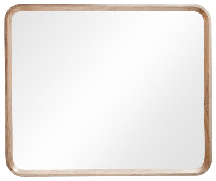 Vela Mirror, Whitewash Oak, 36"