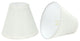 32109-2 Small Hardback Empire Chandelier Clip On Lamp Shade Eggshell 3"x6"x5"