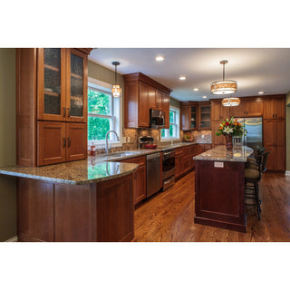 Quoizel MC842CRC Three Light Pendant Laguna Renaissance Copper