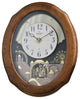 Joyful Timecracker Oak, Rhythm Small World Musical Motion Clock