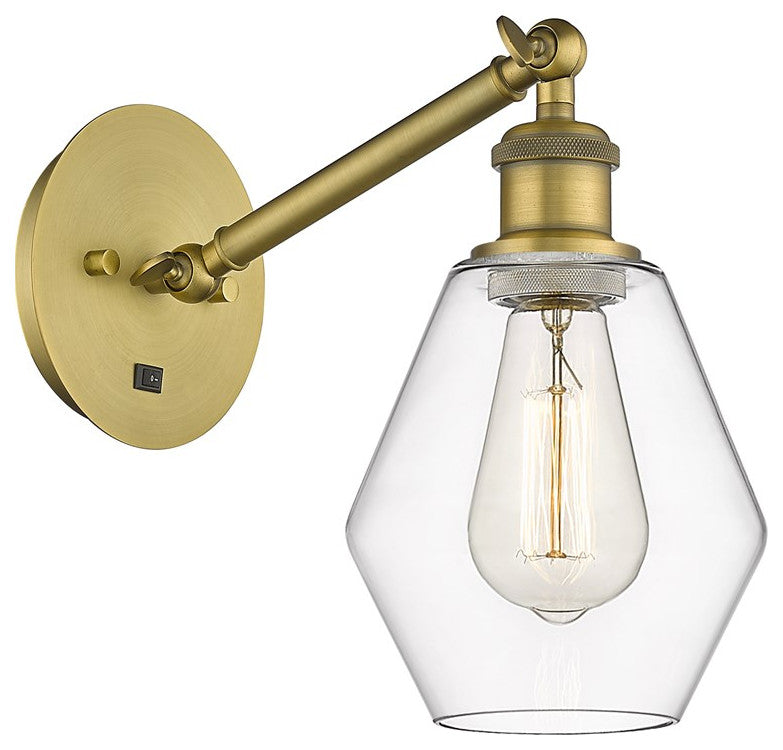 Innovations 317-1W-BB-G652-6-LED 1-Light Sconce, Brushed Brass