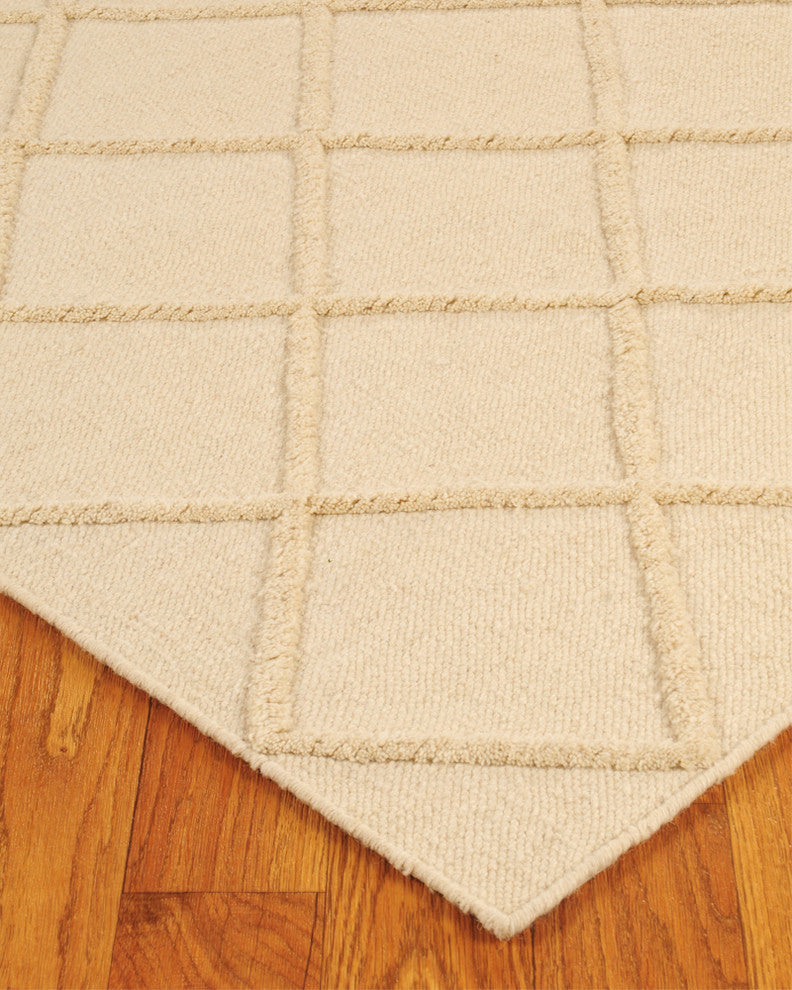 "Century City" Morrocan Wool Rug, 100% Natural Fiber, Hand Woven, 4' X 6'