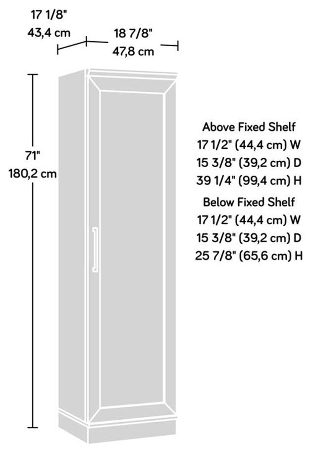 Sauder HomePlus Engineered Wood Pantry in Glacier White