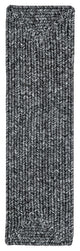 Nuloom Braided Lefebvre 13-Piece Stair Treads, Charcoal 8"x28"Rectangle