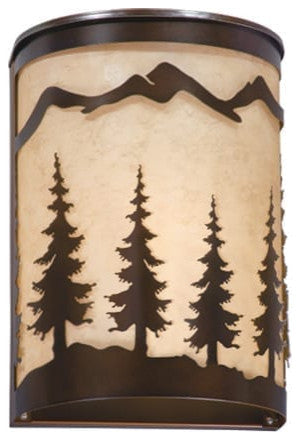 Yosemite 8-in Tree Wall Light Burnished Bronze