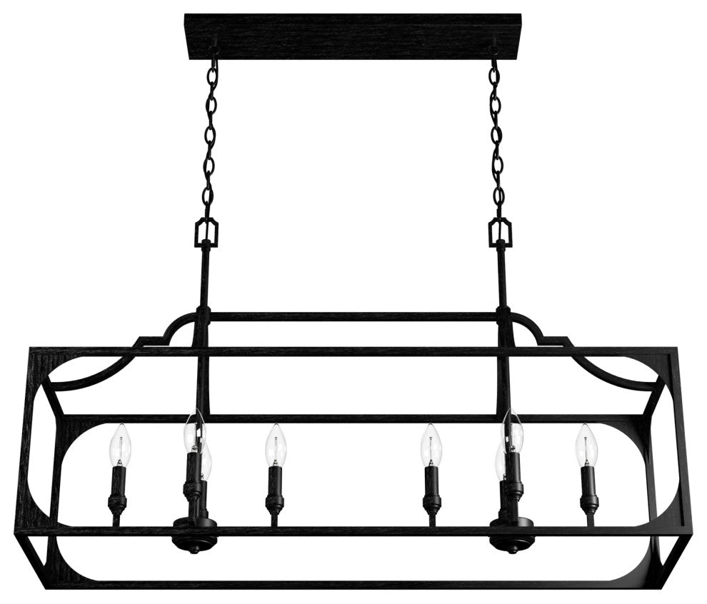 Highland Hill Rustic Iron 8 Light Chandelier Ceiling Light Fixture