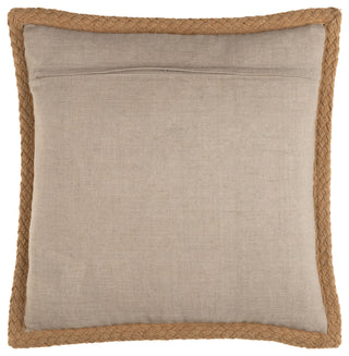 Surya Warrick Oatmeal Pillow Shell With Down Insert 18"H X 18"W