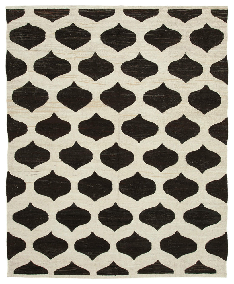 Rug N Carpet - Handwoven Turkish 8' 2'' x 10' 2'' Flatweave Wool Kilim Rug