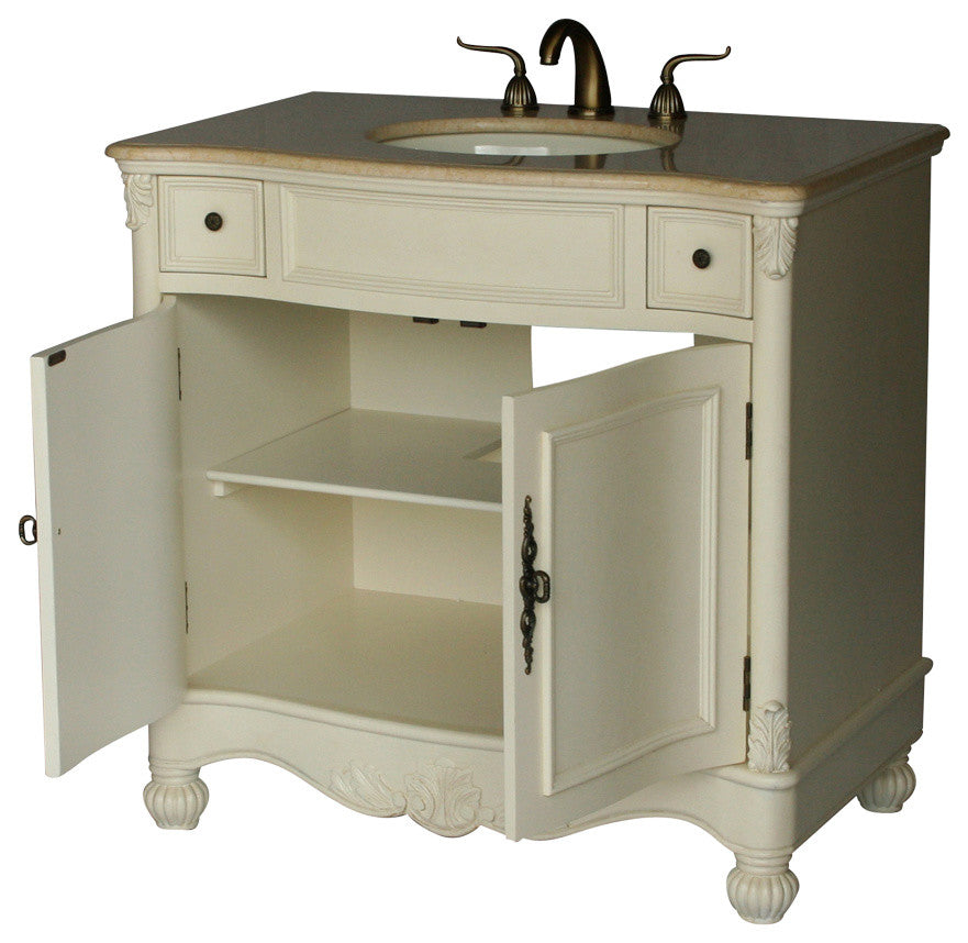 36-Inch Antique Style Single Sink Bathroom Vanity Model 2615-261BE