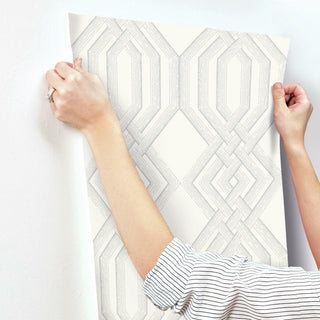 Ettched Lattice Wallpaper