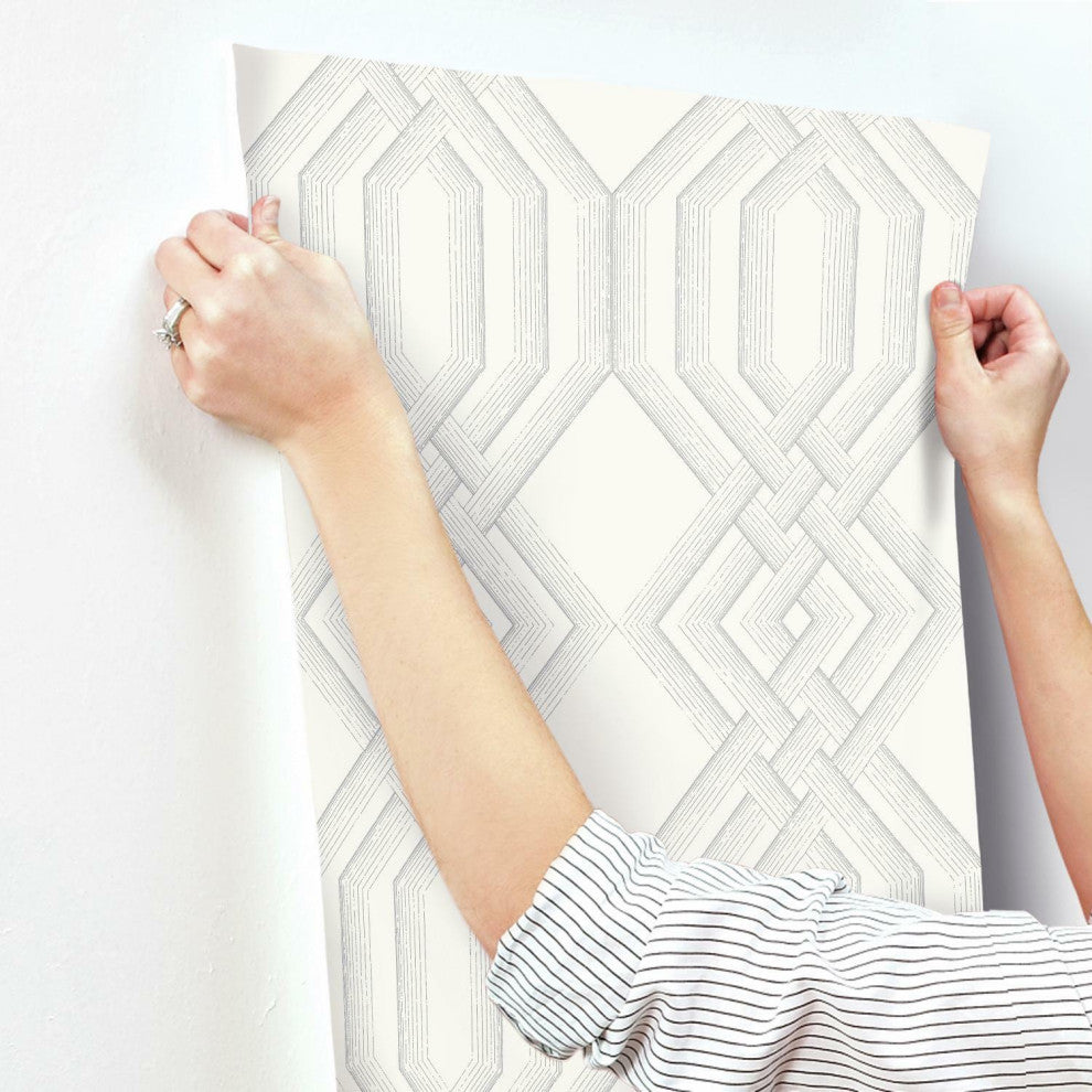 Ettched Lattice Wallpaper