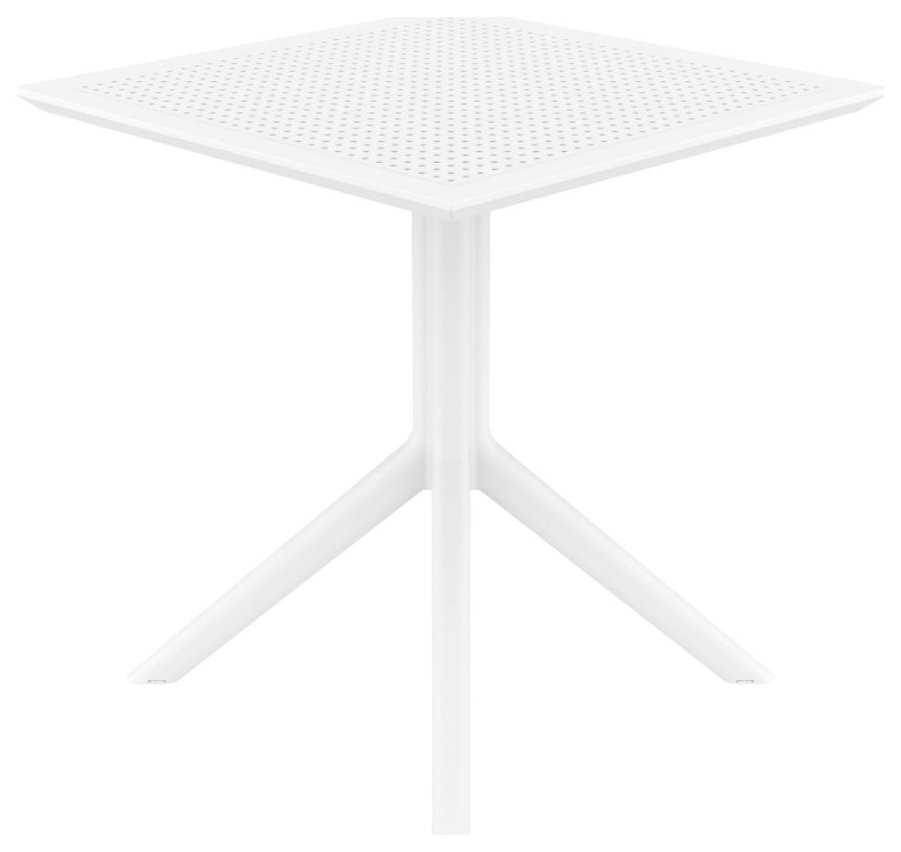 Sky Square Table 27 inch White