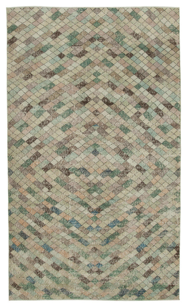 Rug N Carpet - Handmade Anatolian 5' 4'' x 9' 2'' Contemporary Vintage Rug