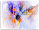 "Fractal Floral Wallpaper Art" Digital Metal Wall Art, 3 Panels, 36"x28"